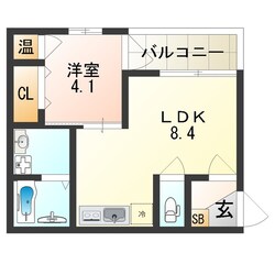 平野駅 徒歩10分 1階の物件間取画像